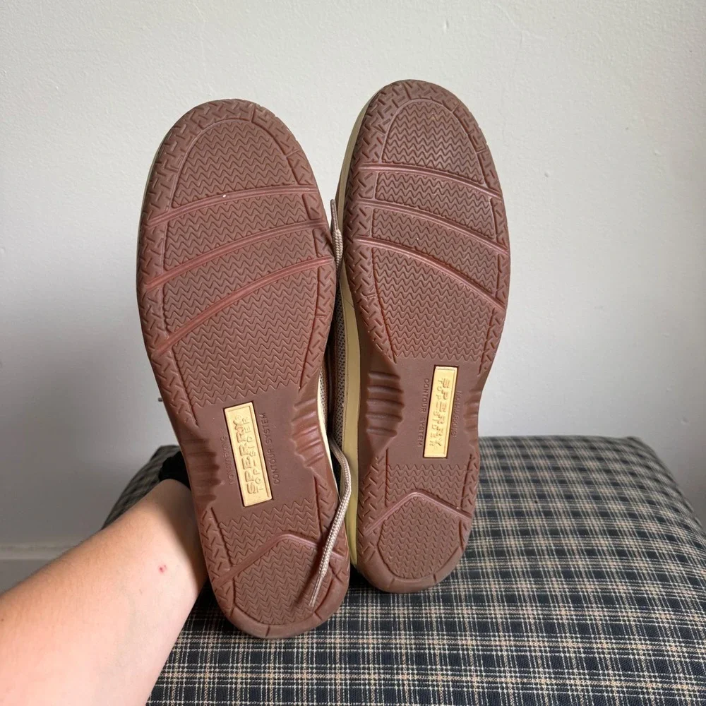 Sperry Billfish 3-Eye Mesh Leather Boat Shoe Size 10.5 Brown 0799320